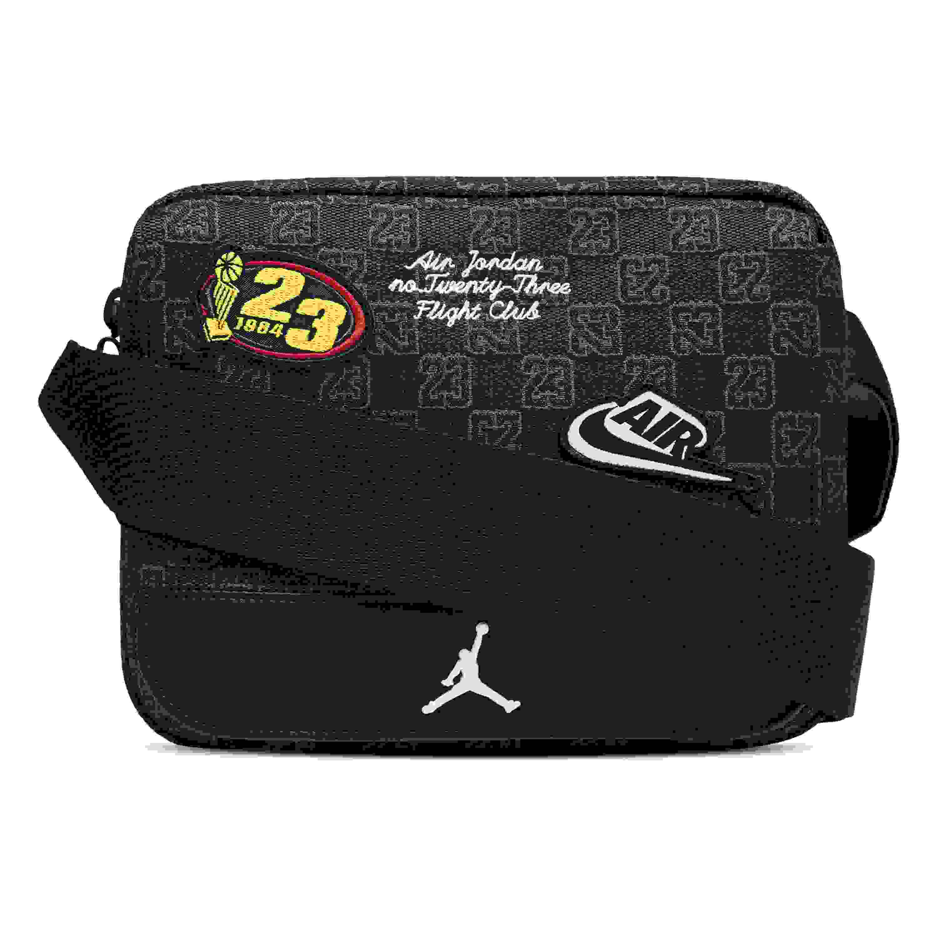 Jordan Monogram Messenger Black Bag